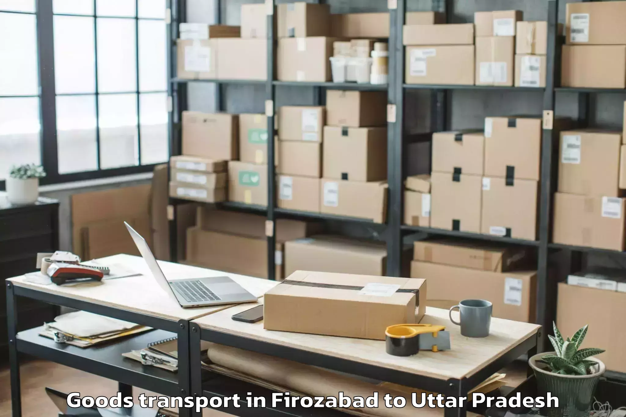 Hassle-Free Firozabad to Lambhua Goods Transport